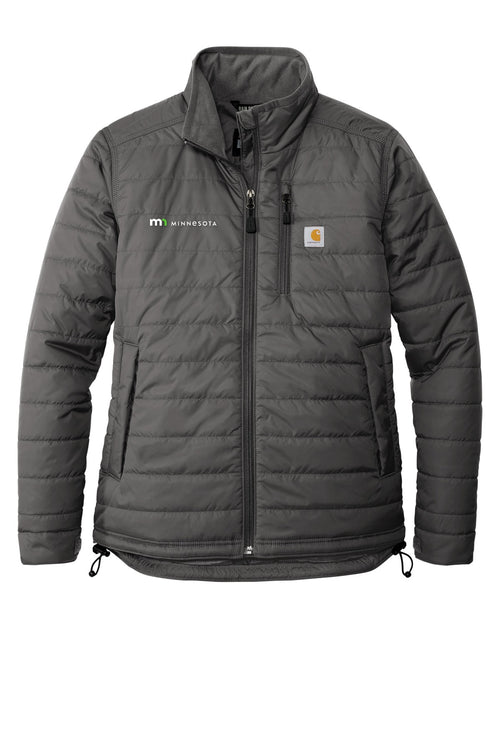 Carhartt Women's Gilliam Jacket - Shadow Grey with State of Minnesota logo
